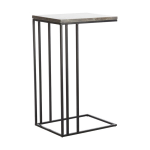 Light & Living Laptoptafel 'Roshan' Marmer, kleur Bruin