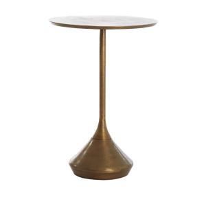 Light & Living Ronde Bijzettafel 'Dimphy' 35cm, kleur Antiek Brons