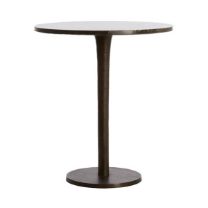 Light & Living Ronde Bijzettafel 'Pazo' 48cm, kleur Donkerbruin