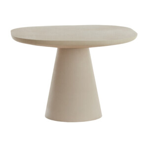 Light & Living Bijzettafel 'Abala' 60cm, kleur Mat Crème