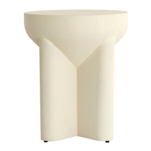 Light & Living Bijzettafel 'Mikado' 36cm, kleur Mat Crème