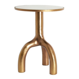 Light & Living Ronde Bijzettafel 'Mello' Ø40cm, kleur Brons