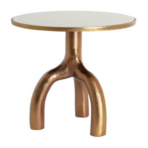 Light & Living Ronde Bijzettafel 'Mello' Ø50cm, kleur Brons