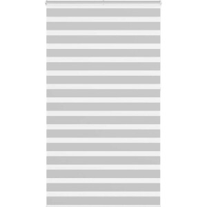 vidaXL - Zebra - rolgordijn - 130x230 - cm - stofbreedte - 125,9 - cm - lichtgrijs