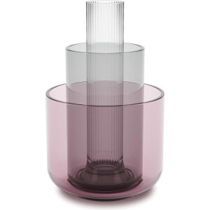 Umbra Layla vaas 15x27x15cm 3 stuks glas kleurmix