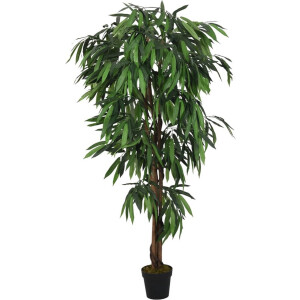 vidaXL - Kunstplant - mangoboom - 1050 - bladeren - 200 - cm - groen