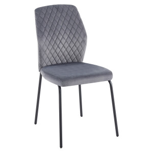 Artistiq Eetkamerstoel 'Chante' Velvet, kleur Grijs