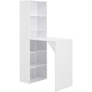 vidaXL - Bartafel - met - kast - 115x59x200 - cm - wit