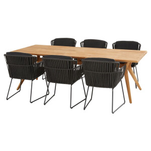 Taste by 4 Seasons Tuinset Vitali Bel Air 240 cm Antraciet