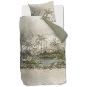 Rivièra Maison - Oasia dekbedovertrek - Eenpersoons - 140x200/220 cm - Zand