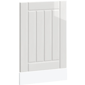 vidaXL - Vaatwaspaneel - Lucca - bewerkt - hout - hoogglans - wit
