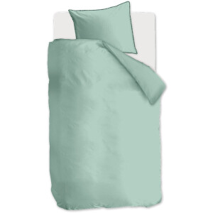 Auping Forest green percale Dekbedovertrek - Eenpersoons 140 x 220 cm - Biologisch katoen - Groen