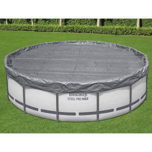 Bestway Zwembadcover Ø3,05 m Rond Polyester Grijs