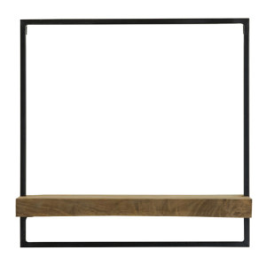 Light & Living Wandplank 'Maddison' 50cm, kleur Donkerbruin