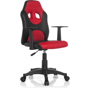 hjh office Kiddy Racer AL - Bureaustoel - Kinder - Zwart / rood