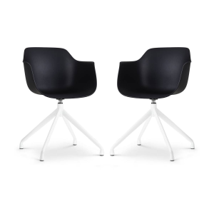 Set van 2 eetkamerstoelen Nola-Puk draaibaar | Nolon