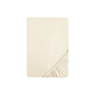 Biberna Jersey hoeslaken (Naturel, 180-200 x 200 cm)