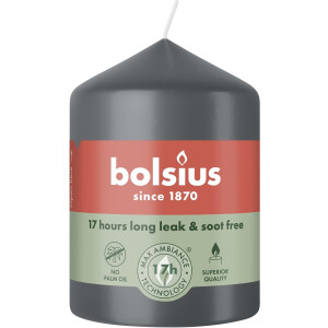 Bolsius Stompkaars 80/58 Stormy Grey (1 stuk)