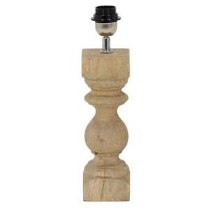 Light & Living Tafellamp 'Cumani' Mangohout, 36cm, kleur Naturel (excl. kap)