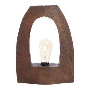 Light & Living Tafellamp 'Carini' Mangohout, 35cm, kleur Bruin