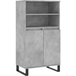 vidaXL - Hoge - kast - 60x36x110 - cm - bewerkt - hout - betongrijs