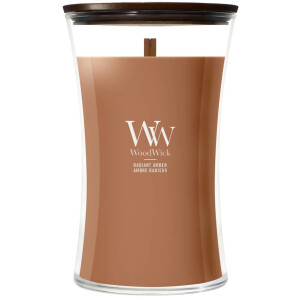 WoodWick Hourglass - Radiant Amber - Large Geurkaars - 130 branduren