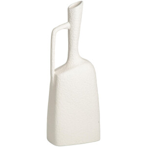 Leen Bakker - Vaas Dust - Off-white - 42x15x10 Cm - Keramiek - Crème
