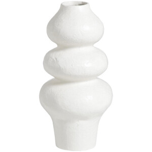 25% korting - Leen Bakker - Vaas Noah Off-white - 28xØ14,5 Cm - Keramiek - Wit#Crème