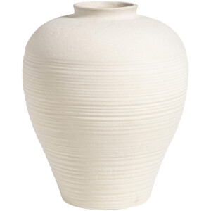 25% korting - Leen Bakker - Vaas Sophie Off-white - 32,5xØ27 Cm - Keramiek - Wit#Crème - H32.5 Cm