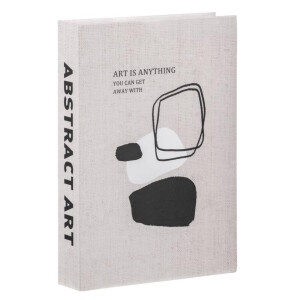 Leen Bakker - Opbergboek Art - Naturel - 21x30x5 Cm - Papier - Bruin