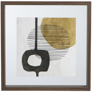 Leen Bakker - Fotolijst Leiden Walnoot - 30x30 Cm - MDF - Bruin - 4x30x30 Cm