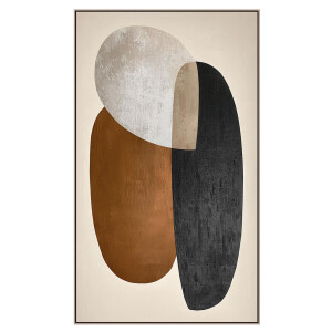 Leen Bakker - Schilderij Abstract Warm - 118x70 Cm - MDF - Multikleur
