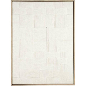 Leen Bakker - Schilderij Nador - Multikleur - 80x60 Cm - Canvas/Hout - Wit#Beige#Crème - 2.9x60x80 Cm