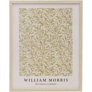 Leen Bakker - Poster Leaf - 50x40 Cm - MDF/Glas - Multikleur