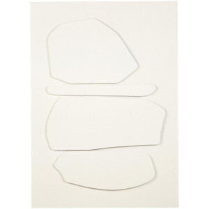 Leen Bakker - Decopaneel Nordic Off-white - 70x50 Cm - MDF - Crème#Beige#Wit - 2.8x50x70 Cm