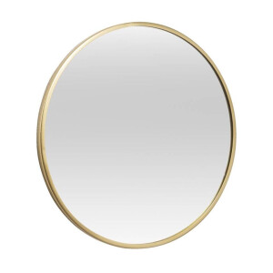 Leen Bakker - Spiegel Madrid - Metaal - Ø40 Cm - Metaal/Glas - Goudkleurig
