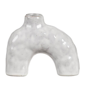 15% korting - Leen Bakker - Kandelaar Noor - - 11x13x5 Cm - Keramiek - Wit