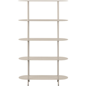 House Nordic Wandkast Rieti - Metaal Zand 5-Planken - 90x31x150cm