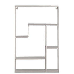 Leen Bakker - Wandrek Londen 55x35,8x10 Cm - Metaal - Taupe - 35.8x55x10 Cm