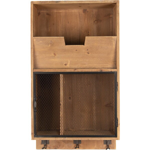 Clayre & Eef Wandrek 71 cm Bruin Zwart Hout