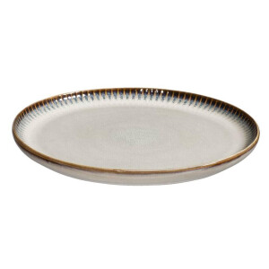 Leen Bakker - Ontbijtbord Camille - - - Ø22 Cm - Stoneware - Beige - B1.8 Cm