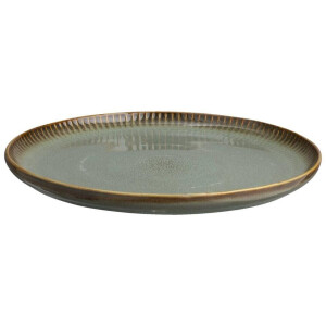 Leen Bakker - Dinerbord Camille - - Ø25,5 Cm - Stoneware - Groen