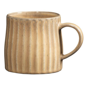 Leen Bakker - Mok Met Oor Mila - - 340 Ml - Stoneware - Beige
