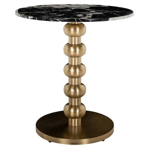 Richmond Bistrotafel 'Witlox' 75Ø, kleur Zwart/Goud