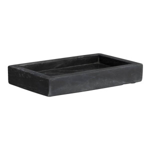Leen Bakker - Tray Ivy - - 20x12 Cm - Marmer - Zwart