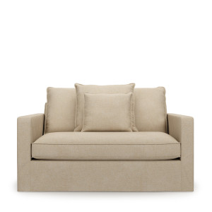 Loveseat Lennox, Natural, Washed Cotton