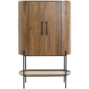 Light&living Kast 100x40x165 cm DUMOSI hout donker bruin