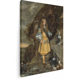 Artaza Canvas Schilderij Memorieportret van Moses ter Borch - Gerard ter Borch - 90x120 - Groot - Kunst - Wanddecoratie Woonkamer