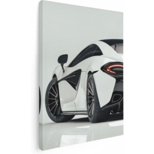 Artaza Canvas Schilderij Auto - 60x80 cm - Wanddecoratie Sportauto - Muurdecoratie Mancave - Schilderijen Op Canvas Modern