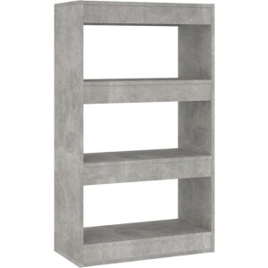 vidaXL - Boekenkast/kamerscherm - 60x30x103 - cm - bewerkt - hout - betongrijs
